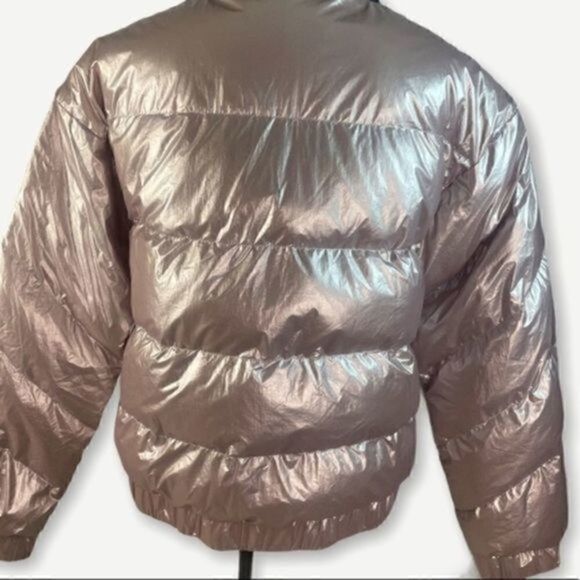 Noize Amber M Metallic Bomber Jacket Vegan Large - Picture 11 of 15